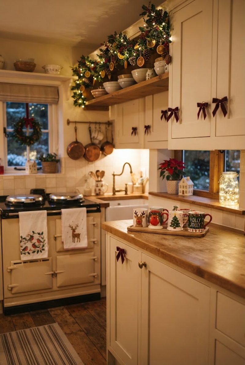 Christmas Kitchen Decor Ideas (AI-generated illustration)